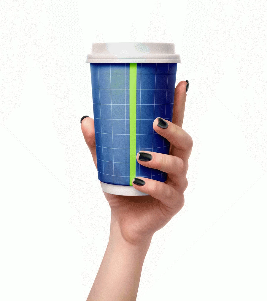46套独家高级奶茶咖啡饮料餐饮品牌vi全套提案PSD智能包装样机【010】